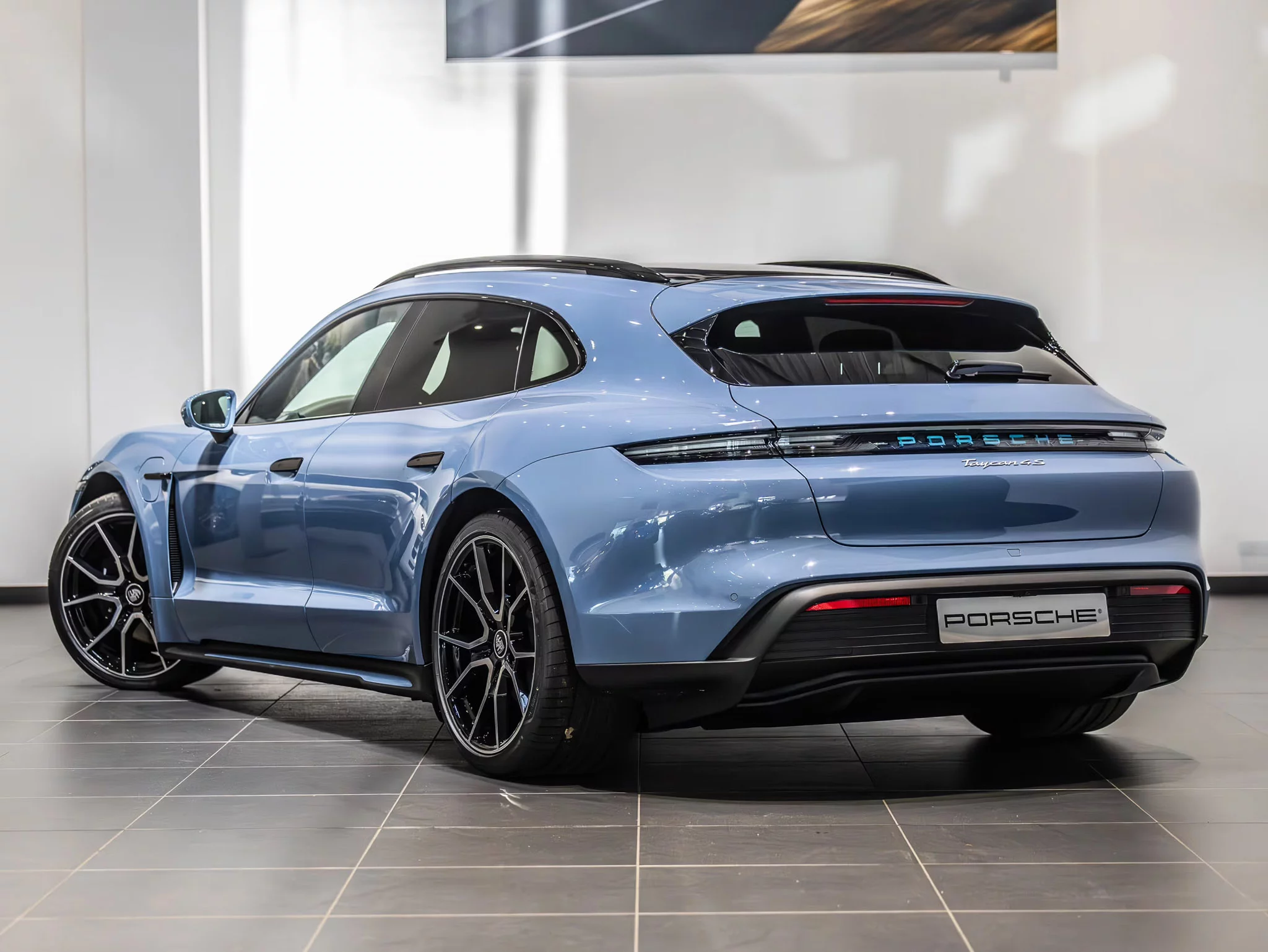 Etna Blue Porsche Taycan