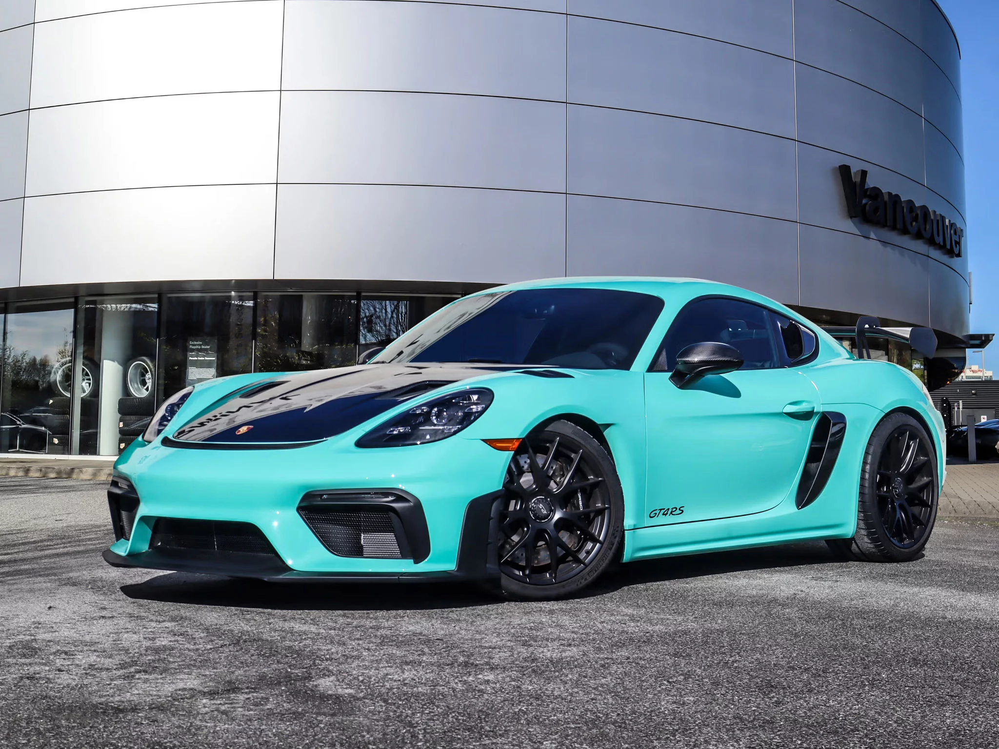 Mint Green Porsche 718 Cayman GT4 RS