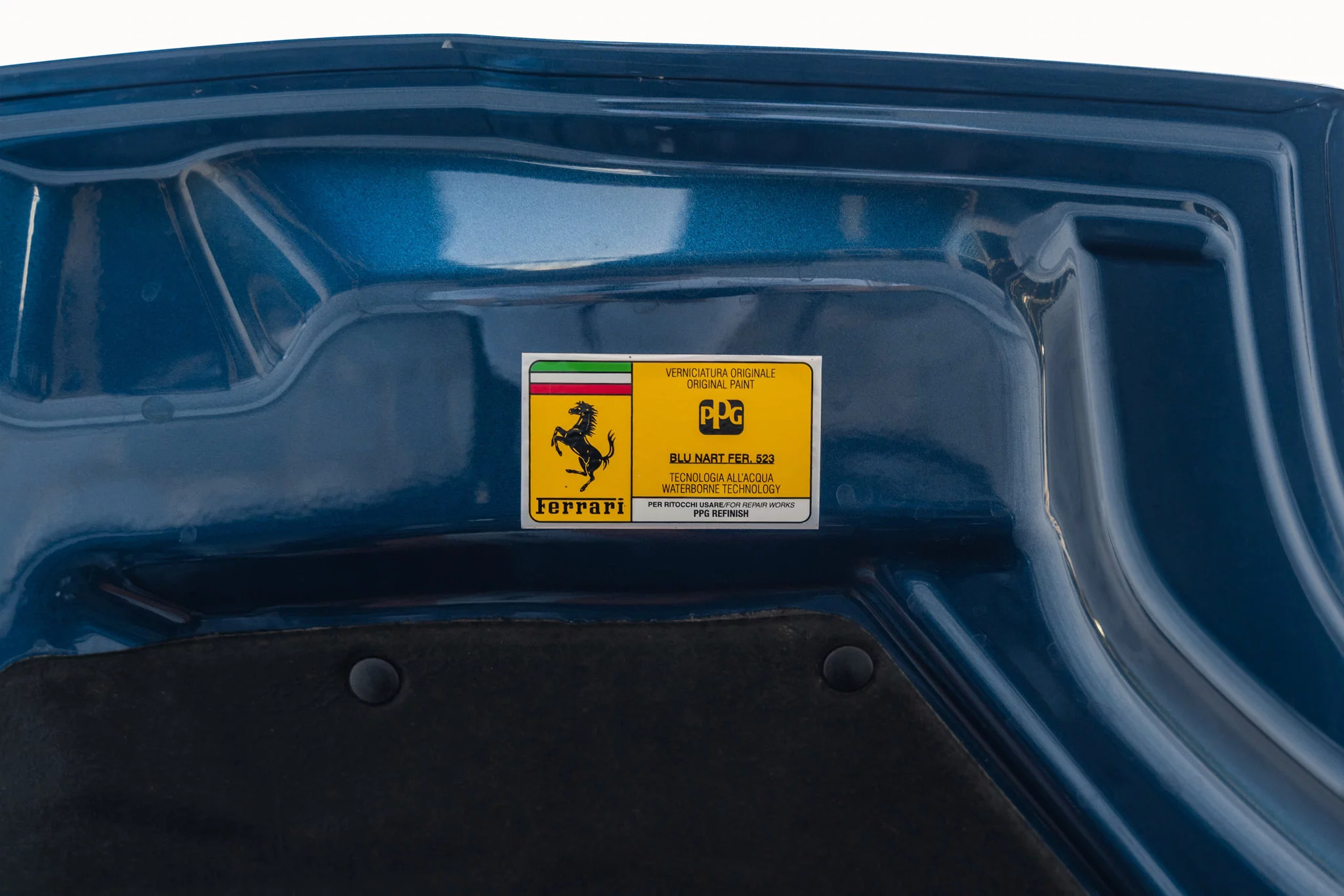 Paint code sticker